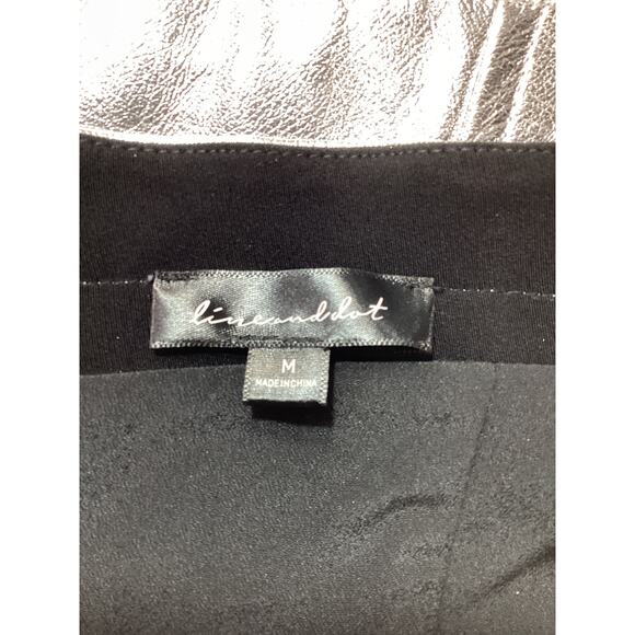 Line & Dot 'Tinsley' Silver Faux Leather Strapless Top Size M - Picture 4 of 4